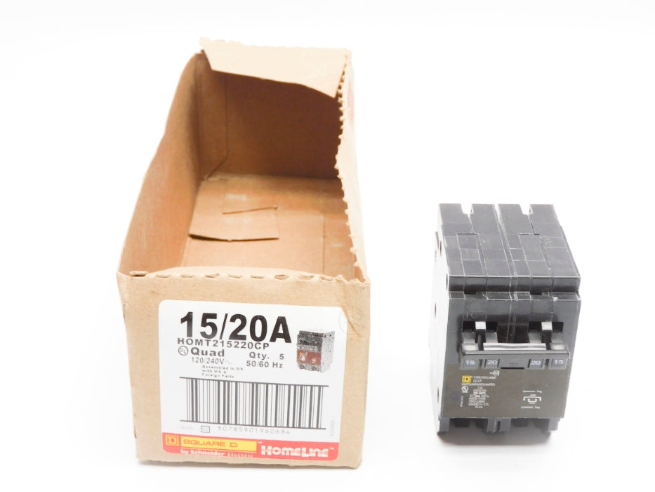 SQUARE D HOMT215220CP 15/20A 120/240V (PKG OF 5) (AS PICTURED) NSMP