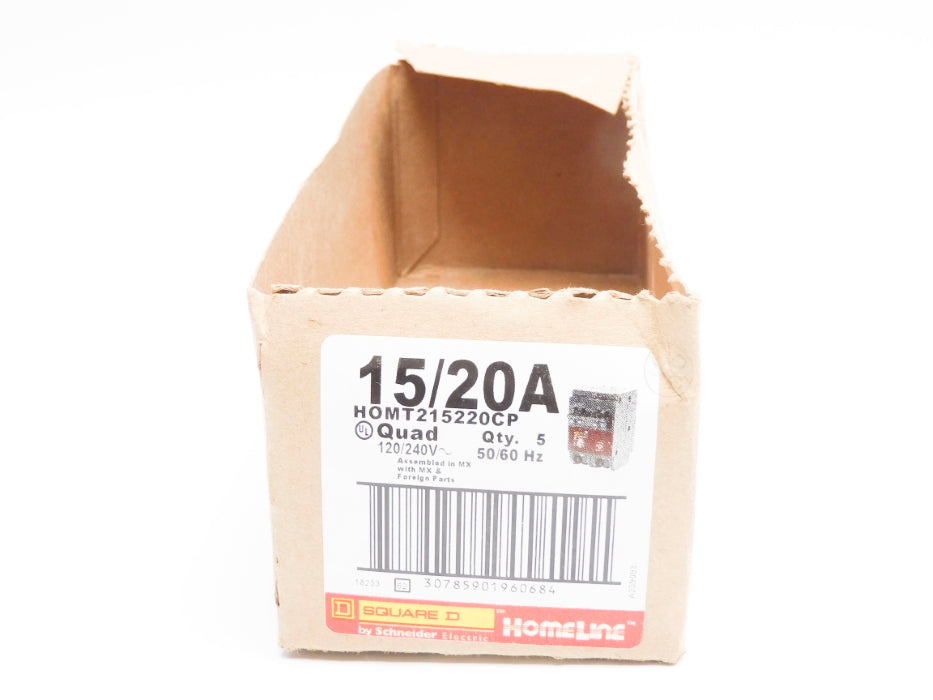 SQUARE D HOMT215220CP 15/20A 120/240V (PKG OF 5) (AS PICTURED) NSMP