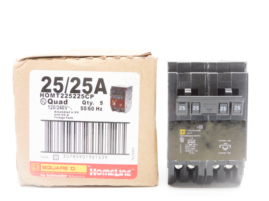 SQUARE D HOMT225225CP 25/25A 120/240V (PKG OF 5) NSMP