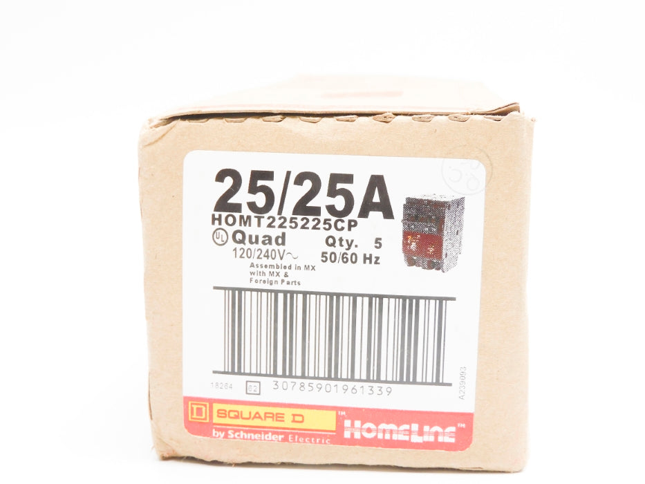 SQUARE D HOMT225225CP 25/25A 120/240V (PKG OF 5) NSMP