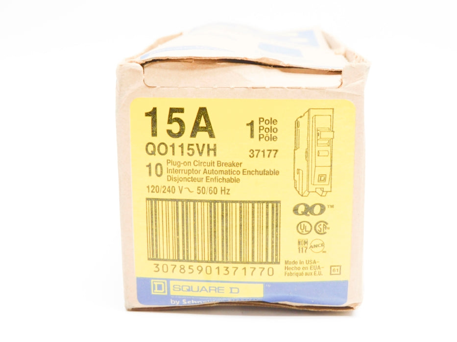 SQUARE D QO115VH 15A 120/240V (PKG OF 10) NSMP