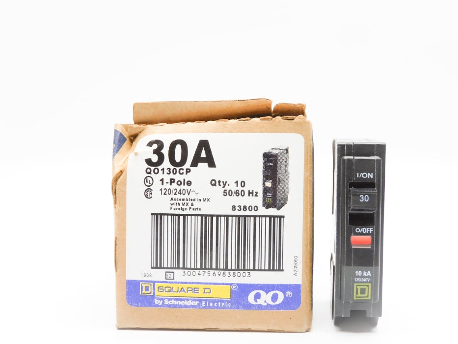 SQUARE D QO130CP 30A 120/240V (PKG OF 10) NSMP