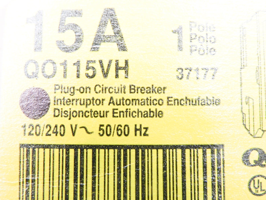 SQUARE D QO115VH 15A 120/240V NSNP