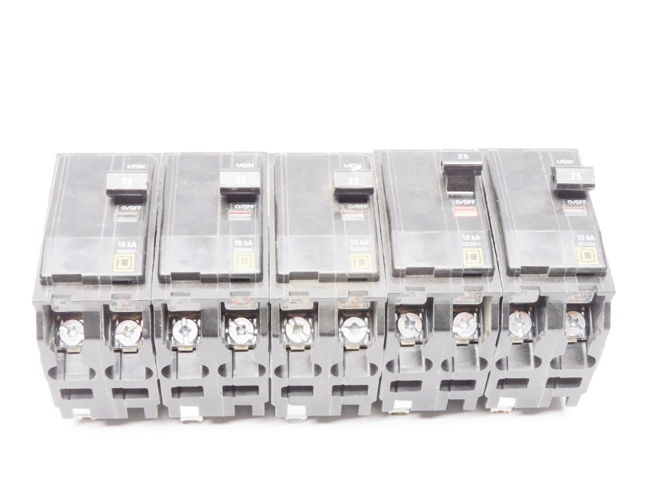 SQUARE D QO225CP 25A 120/240V (PKG OF 5) (AS PICTURED) NSMP