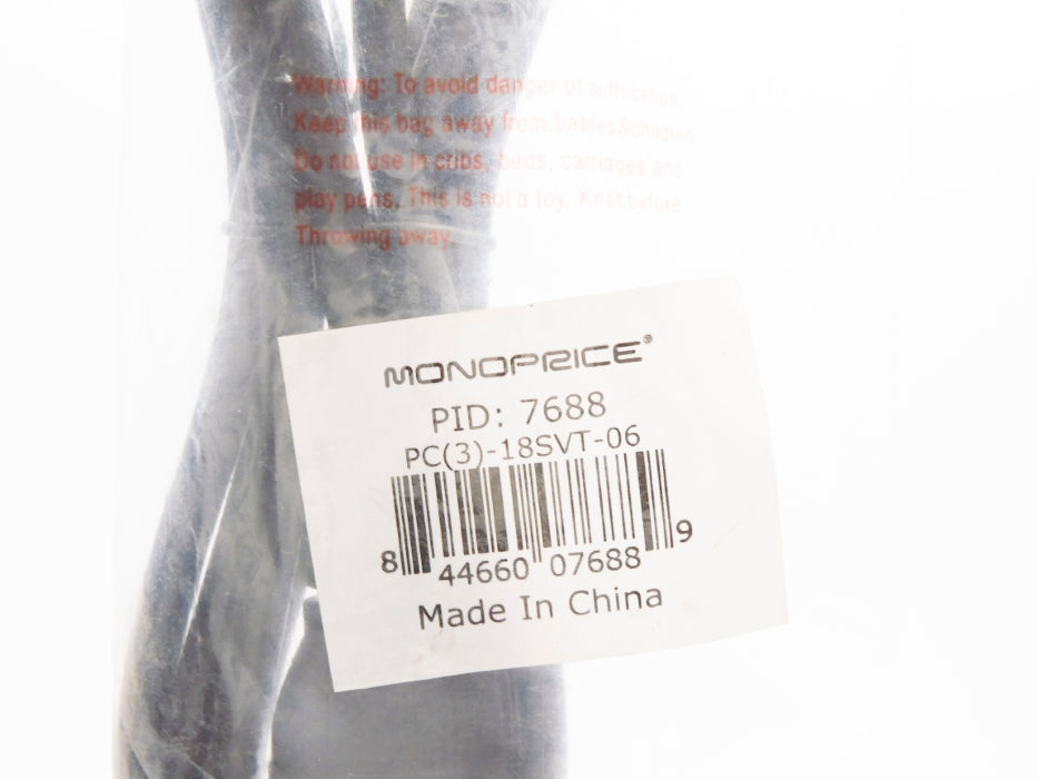 MONOPRICE PC(3)-18SVT-06 7688 NSMP