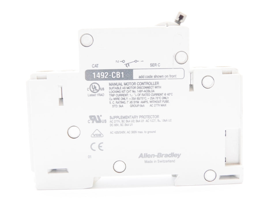 ALLEN BRADLEY 1492-CB1G150 SER. C 15A 277VAC UNMP