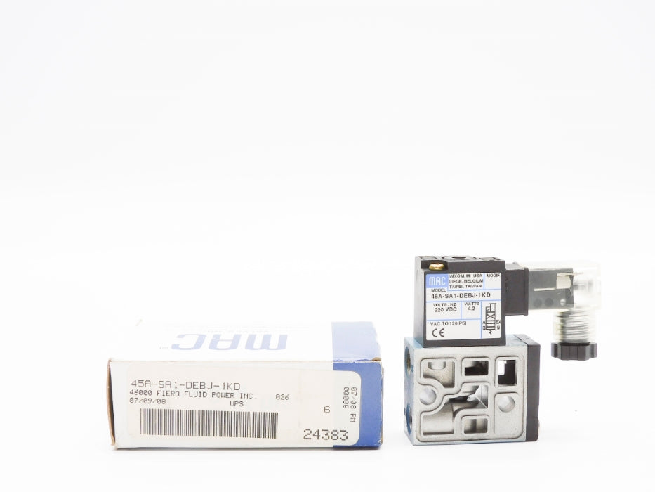 MAC 45A-SA1-DEBJ-1KD 220VDC 120PSI NSMP