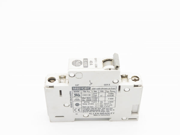 ALLEN BRADLEY 1492-CB1G400 SER. B 420VAC 40A UNMP