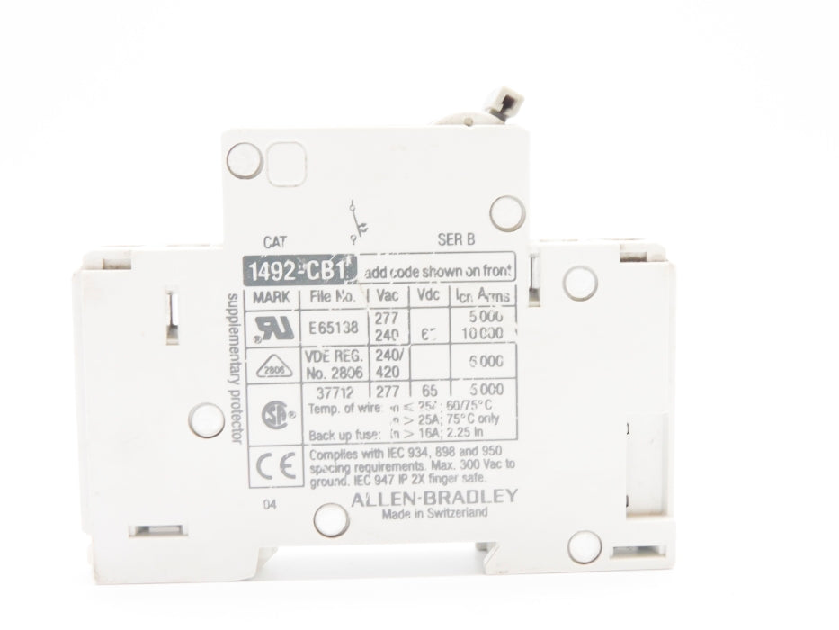 ALLEN BRADLEY 1492-CB1G400 SER. B 420VAC 40A UNMP