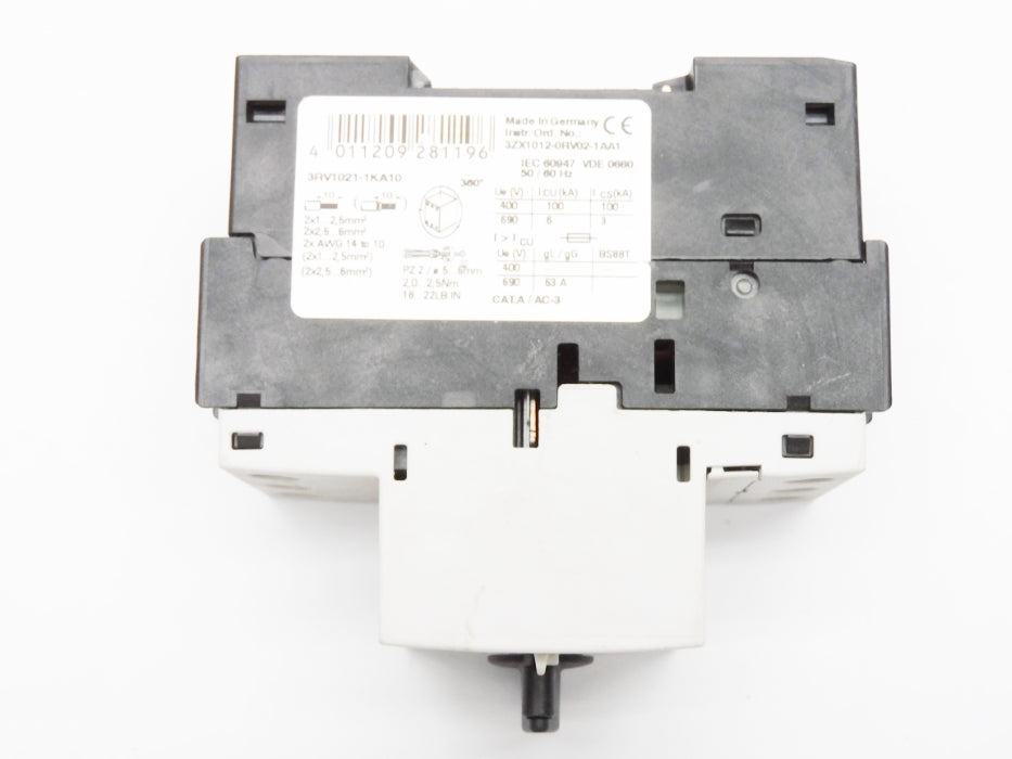 SIEMENS 3RV1021-1KA10 690V 9-12.5A NSNP