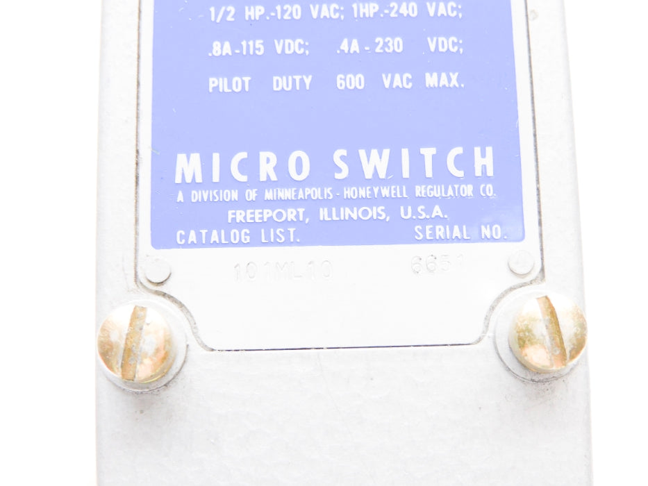 MICRO SWITCH 101ML10 (GREY) UNMP