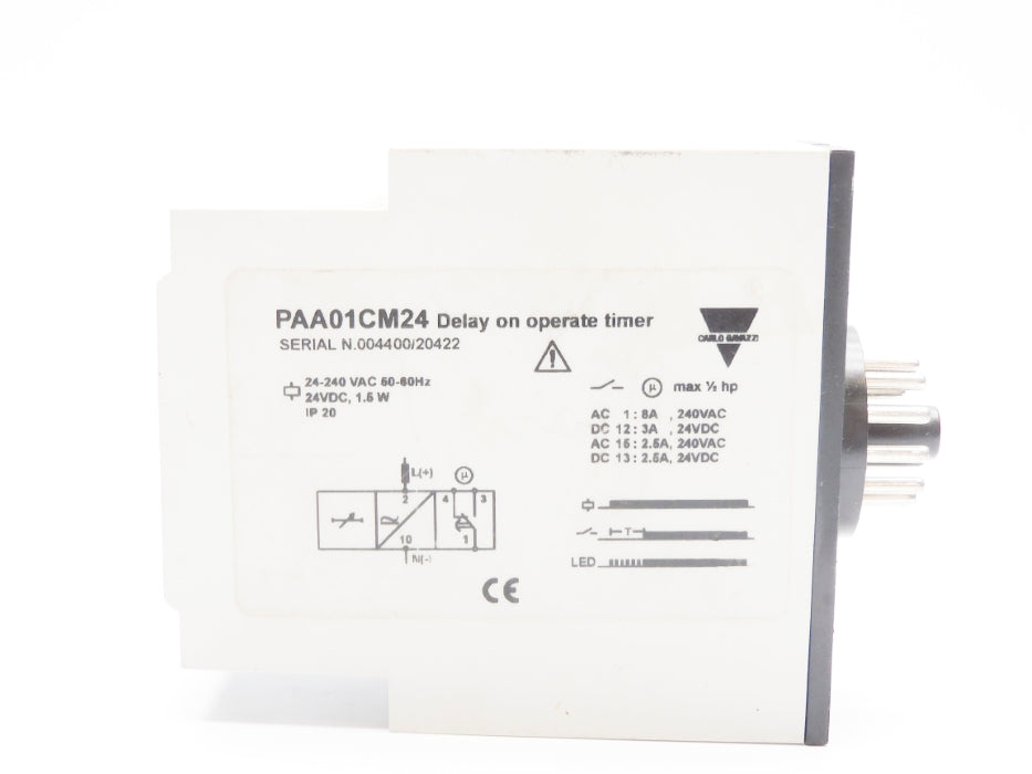 CARLO GAVAZZI PAA01CM24 24VDC 0.1SEC-10HRS UNMP