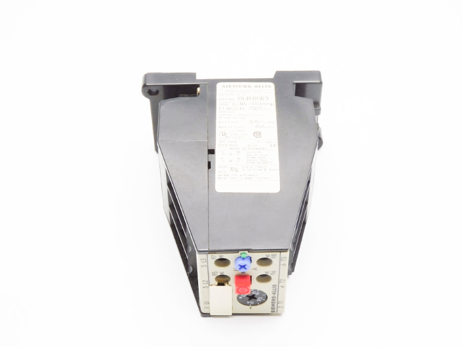 SIEMENS-ALLIS OLR0063 0.4-0.63A 660V UNMP