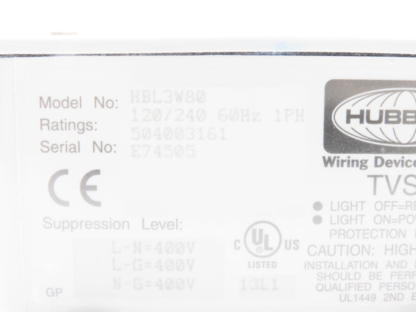 HUBBELL HBL3W80 120/240V NSNP