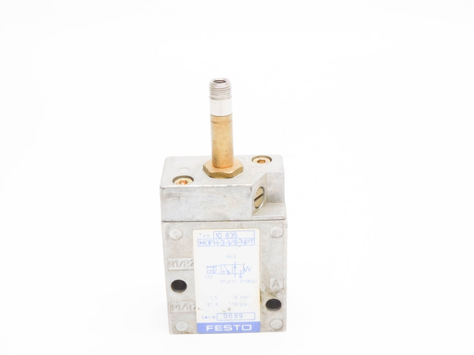 FESTO MOFH-3-1/8-NPT SER. 0689 10835 1/8" 116PSI UNMP