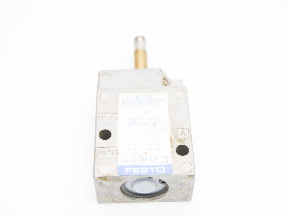 FESTO MOFH-3-1/8-NPT SER. 0689 10835 1/8" 116PSI UNMP
