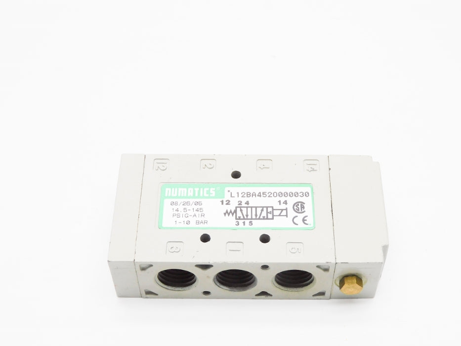 NUMATICS L12BA452O000030 14.5-145PSIG (AS PICTURED) UNMP