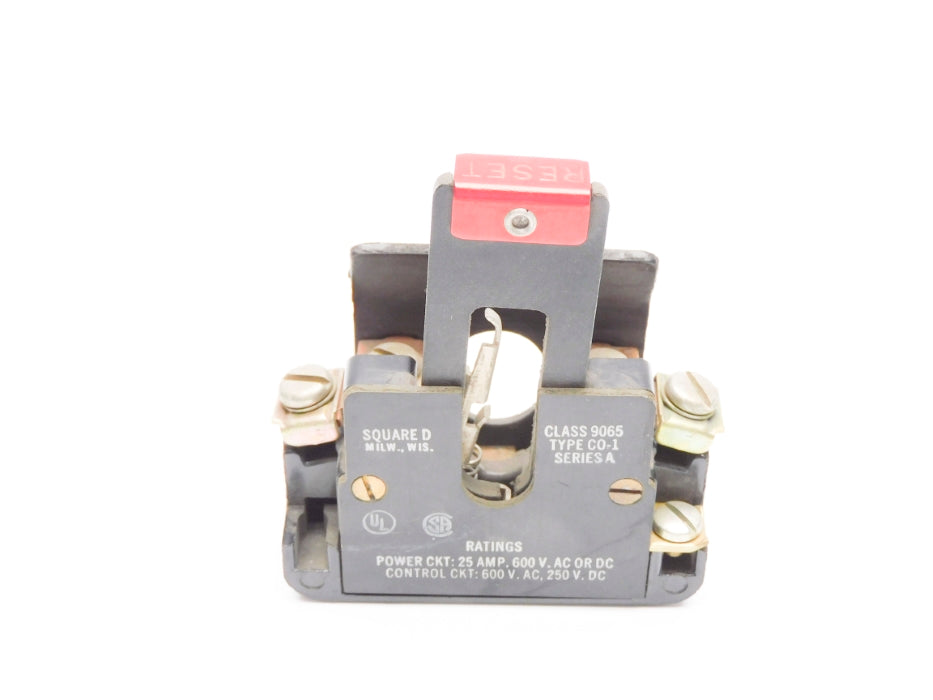 SQUARE D 9065CO1 SER. A 600VAC/DC 25A NSNP
