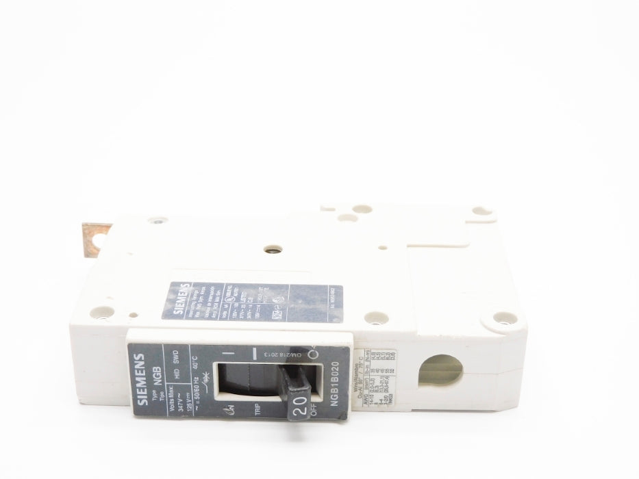 SIEMENS NGB1B020V 347V 20A UNMP
