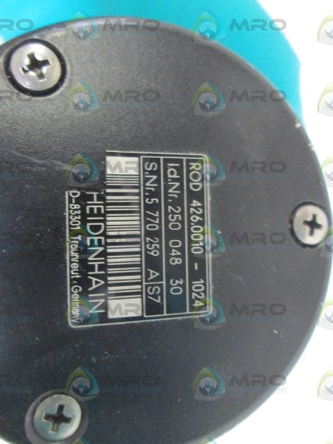 HEIDENHAIN ROTARY ENCODER ROD 426.0010-1024 ID# 250 048 30 *NEW NO BOX*