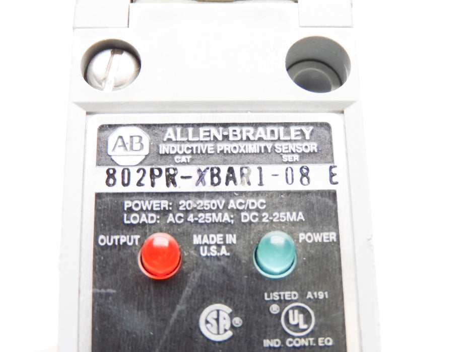 INDUSTRIAL SPARE PART 802PR-XBAR1-08 SER. E UNMP