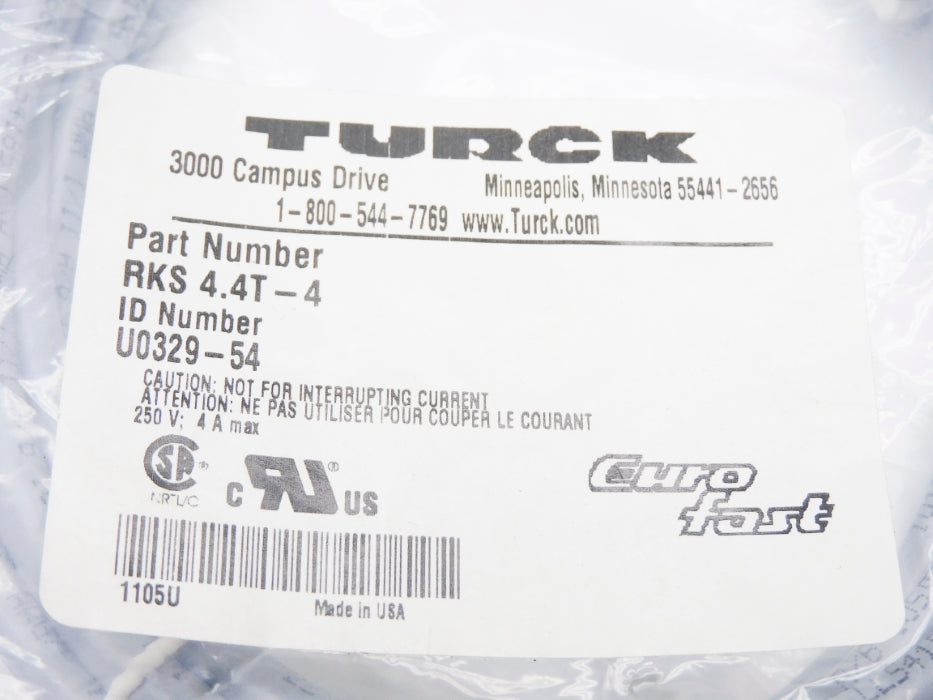 TURCK RKS4.4T-4 U0329-54 NSMP
