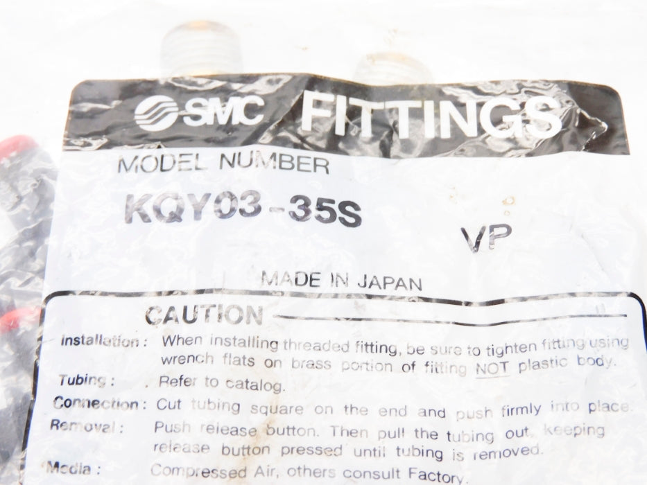 SMC KQY03-35S (PKG OF 10) NSMP