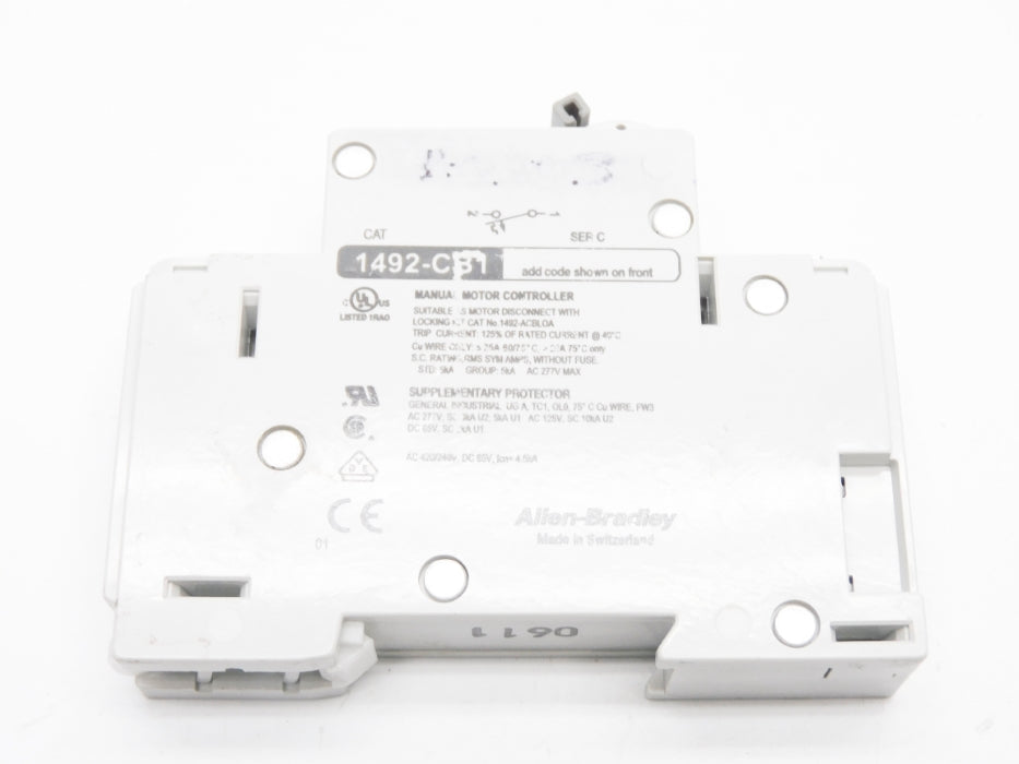 ALLEN BRADLEY 1492-CB1G040 SER. C 4A 277VAC NSNP