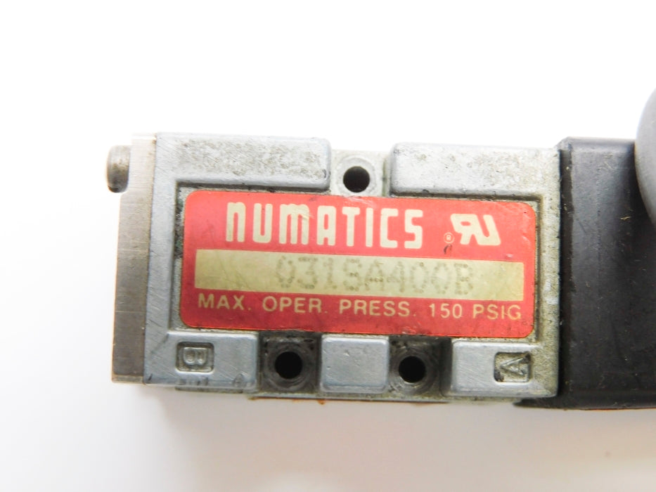 NUMATICS 031SA400B 226-458B 24VDC 150PSIG UNMP