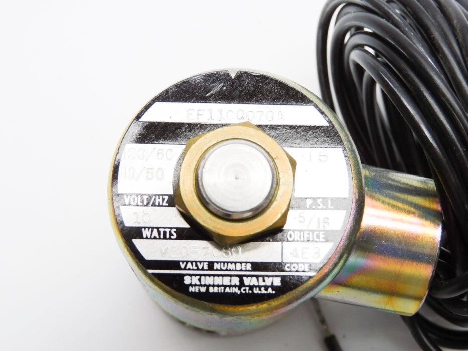 SKINNER VALVE EF11CQ070A 120/60 110/50 15PSI 5/16" NSNP