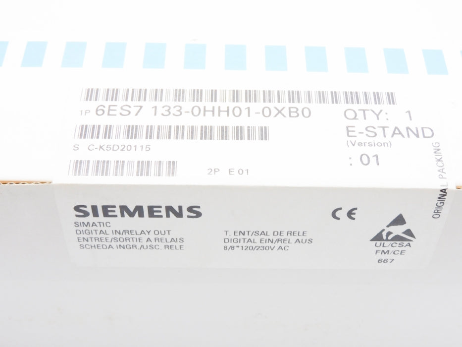 SIEMENS 6ES7133-0HH01-0XB0 NSFS