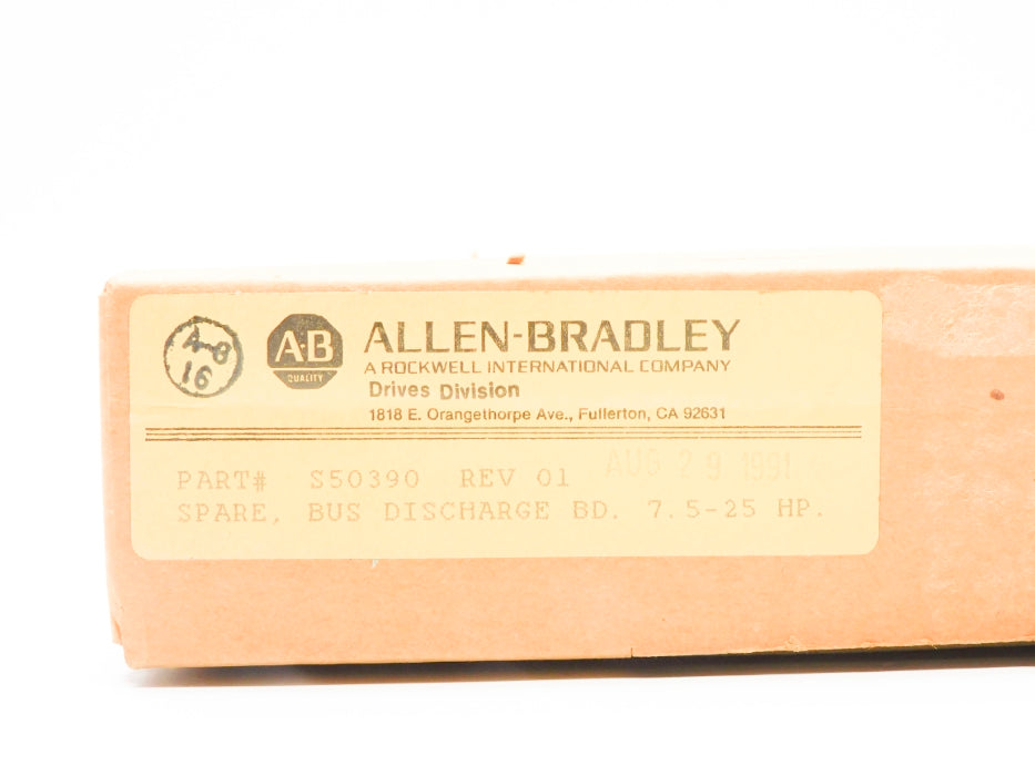 INDUSTRIAL SPARE PART S50390 REV. 01 DATE: 1991 NSFS