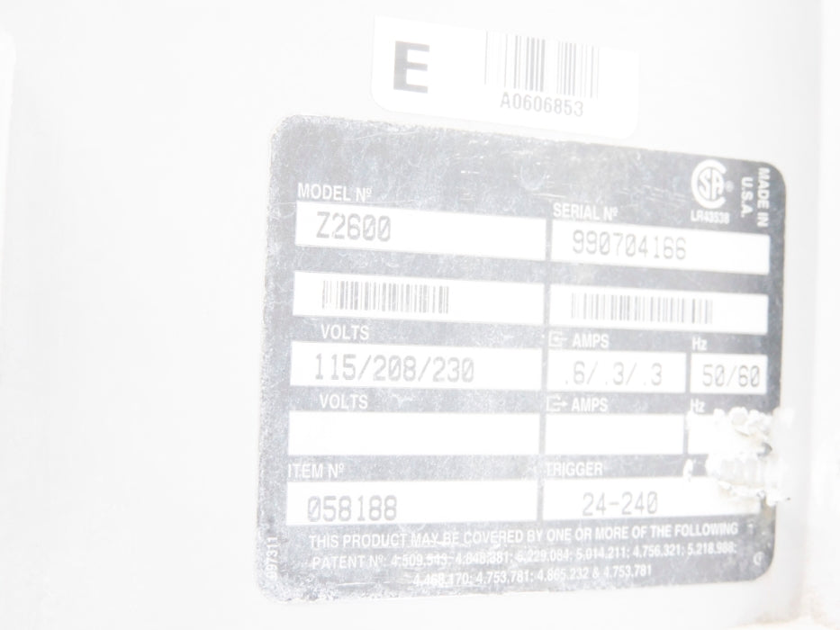 DIVERSEY Z2600 UNMP