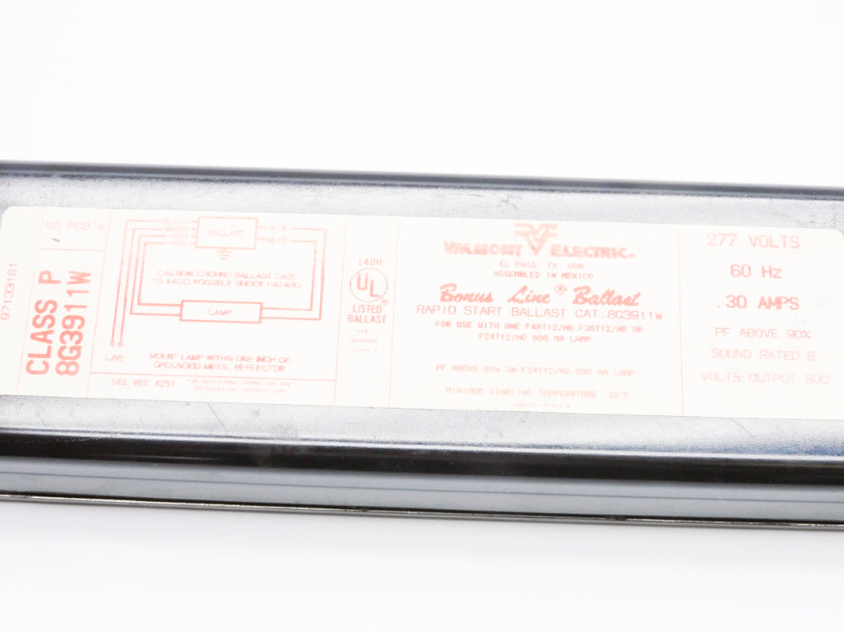 VALMONT ELECTRIC 8G3911W NSNP