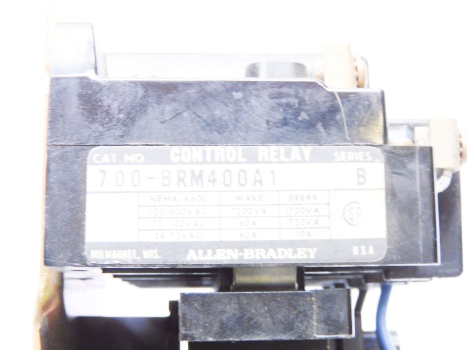 ALLEN BRADLEY 700-BRM400A1 SER. B 110/120V UNMP