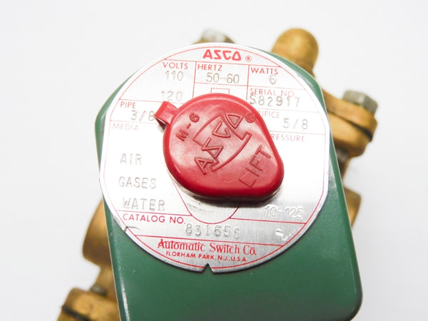 ASCO 831656 110/120V 10-125PSI 3/8" UNMP