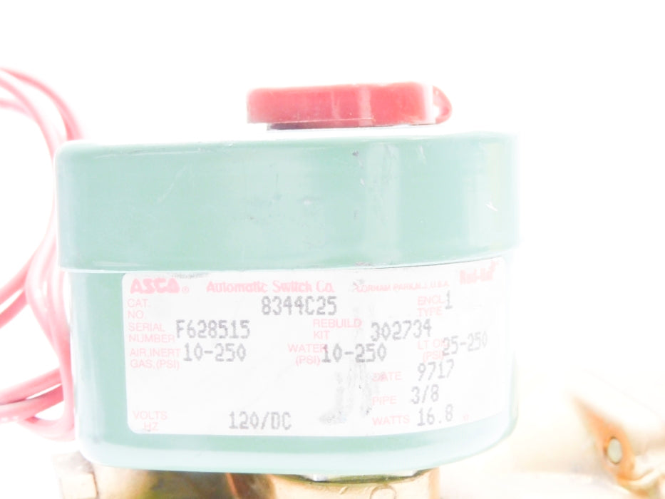ASCO 8344C25 120V 10-250PSI 3/8" NSNP