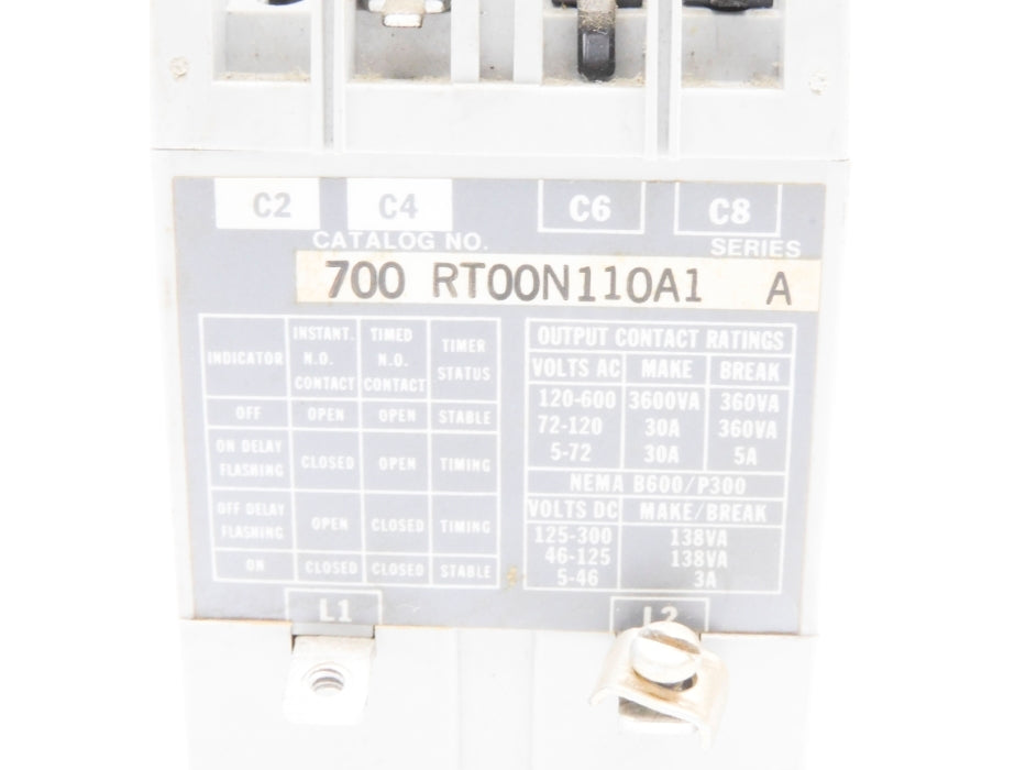 INDUSTRIAL SPARE PART 700-RT00N110A1 SER. A .2-8SEC UNMP