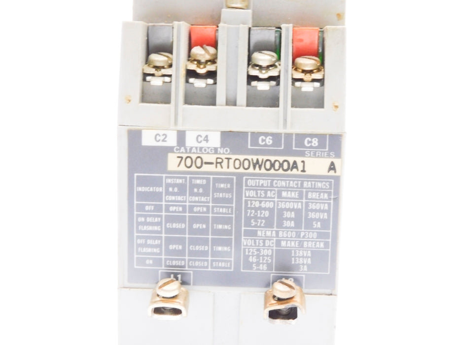 INDUSTRIAL SPARE PART 700-RT00W000A1 SER. A .05-2SEC UNMP