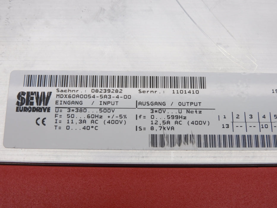 SEW EURODRIVE MC07B0055-5A3-4-00 08285241 UNMP