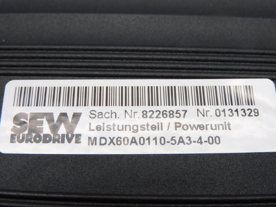 SEW EURODRIVE MDX60A0110-5A3-4-00 8226857 UNMP