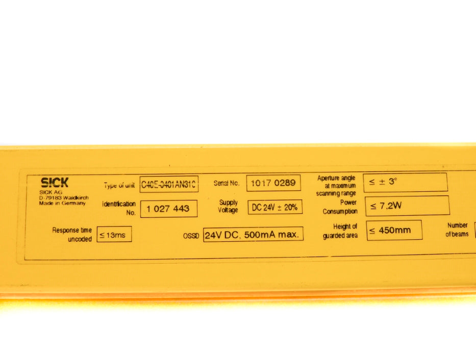 SICK C40E-0401AN310 1027443 NSNP