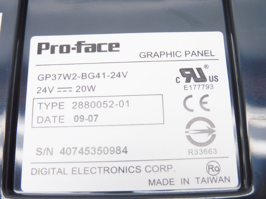 PRO-FACE GP37W2-BG41-24V NSMP