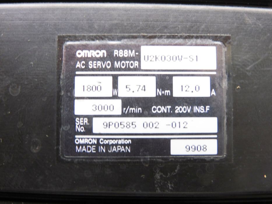 OMRON R88M-U2K030V-S1 UNMP