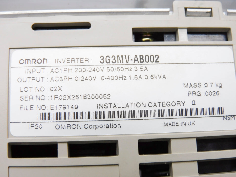 OMRON 3G3MV-AB002 NUPI