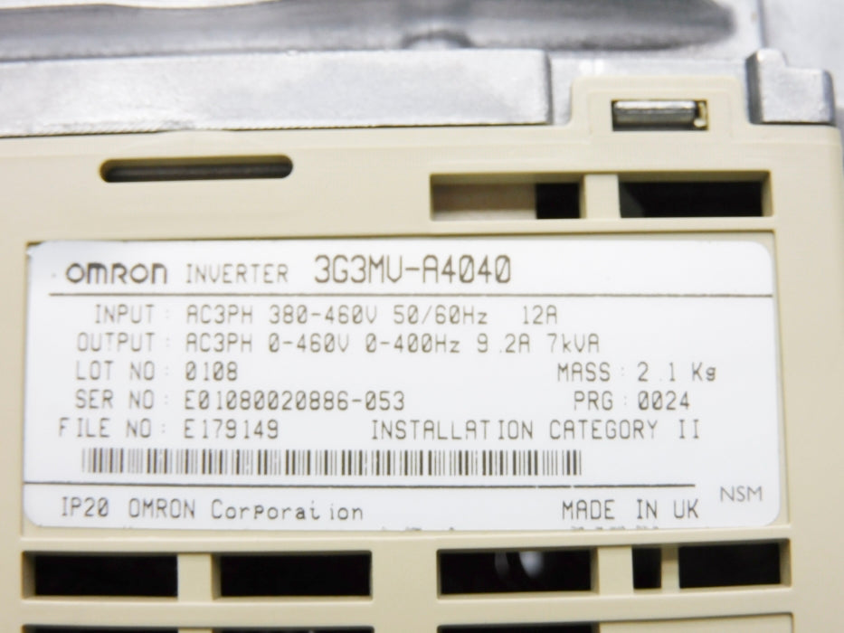 OMRON 3G3MV-A4040 NUPI