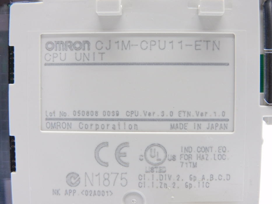 OMRON CJ1M-CPU11-ETN NSNP
