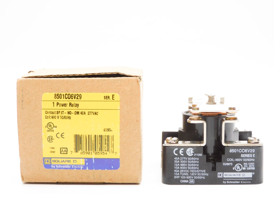SQUARE D 8501CO6V29 SER. E 480V 40A NSMP