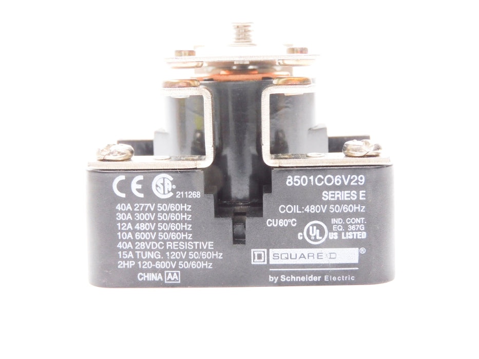 SQUARE D 8501CO6V29 SER. E 480V 40A NSMP