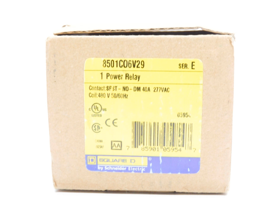 SQUARE D 8501CO6V29 SER. E 480V 40A NSMP